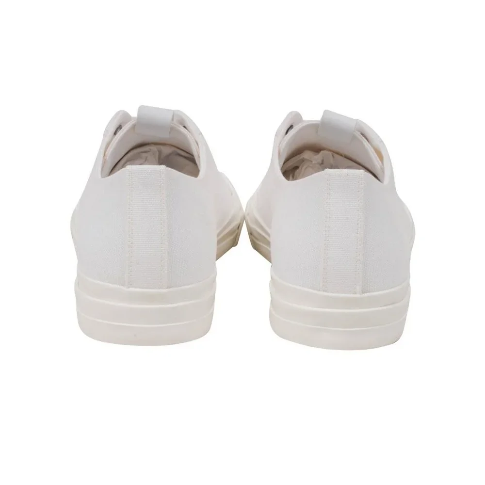 Bottega Veneta Mens Speedster Sneakers 45 US12 White Canvas Low Top Trainers - Picture 6 of 9